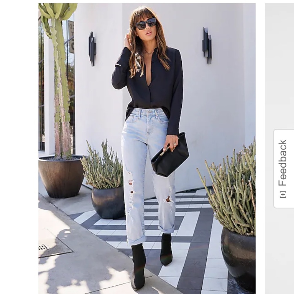 Express | Medium | Black | Portofino Shirt - Button Down with button up cuffs